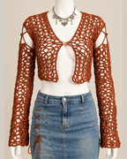 TANGLED AFFAIRS (cropped cardigan)