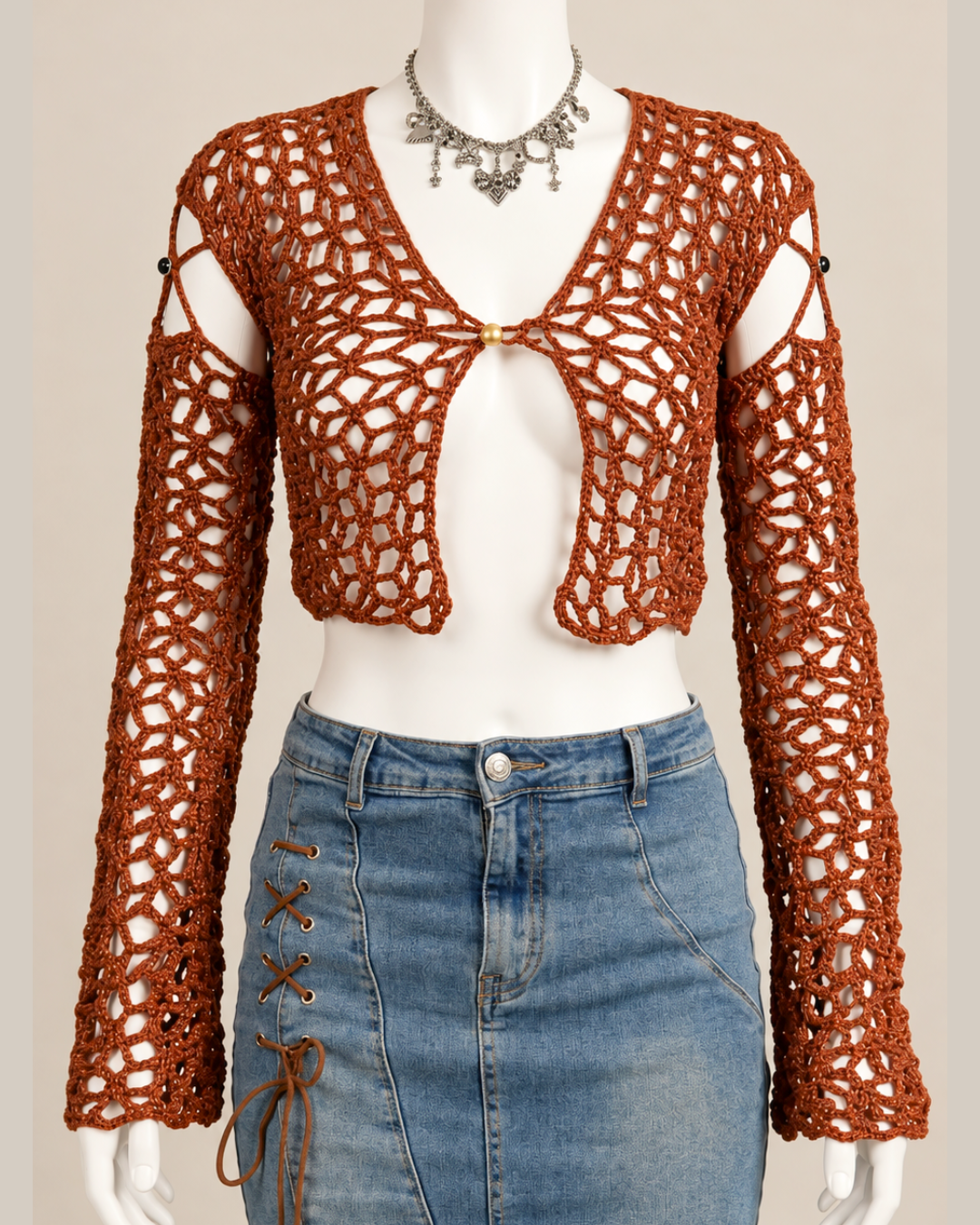 TANGLED AFFAIRS (cropped cardigan)