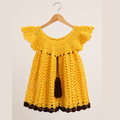 CROCHETED YELLOW DRESS FOR KIDS