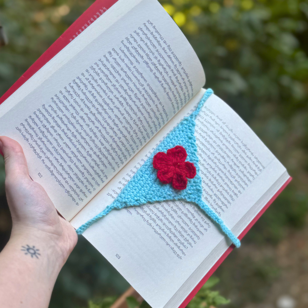 BOOKMARK THONG (Sky blue & Red)