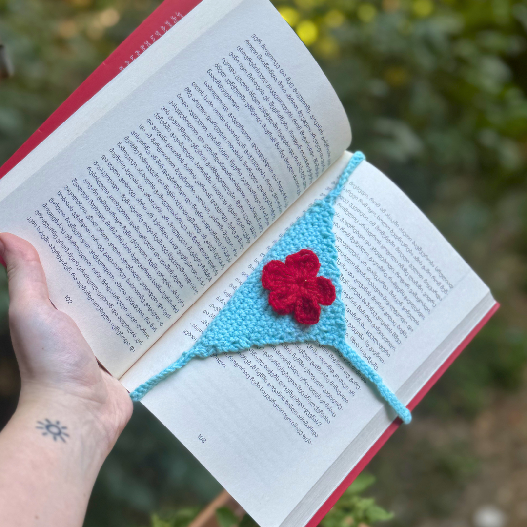BOOKMARK THONG (Sky blue & Red)
