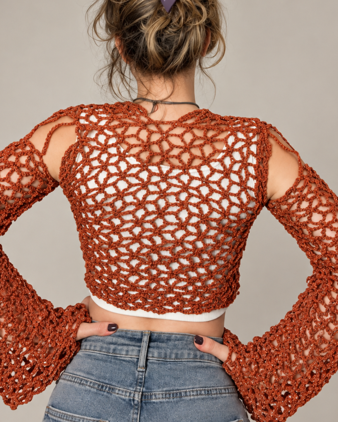 TANGLED AFFAIRS (cropped cardigan)
