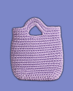 LAVENDER PURPLE BASKET BAG