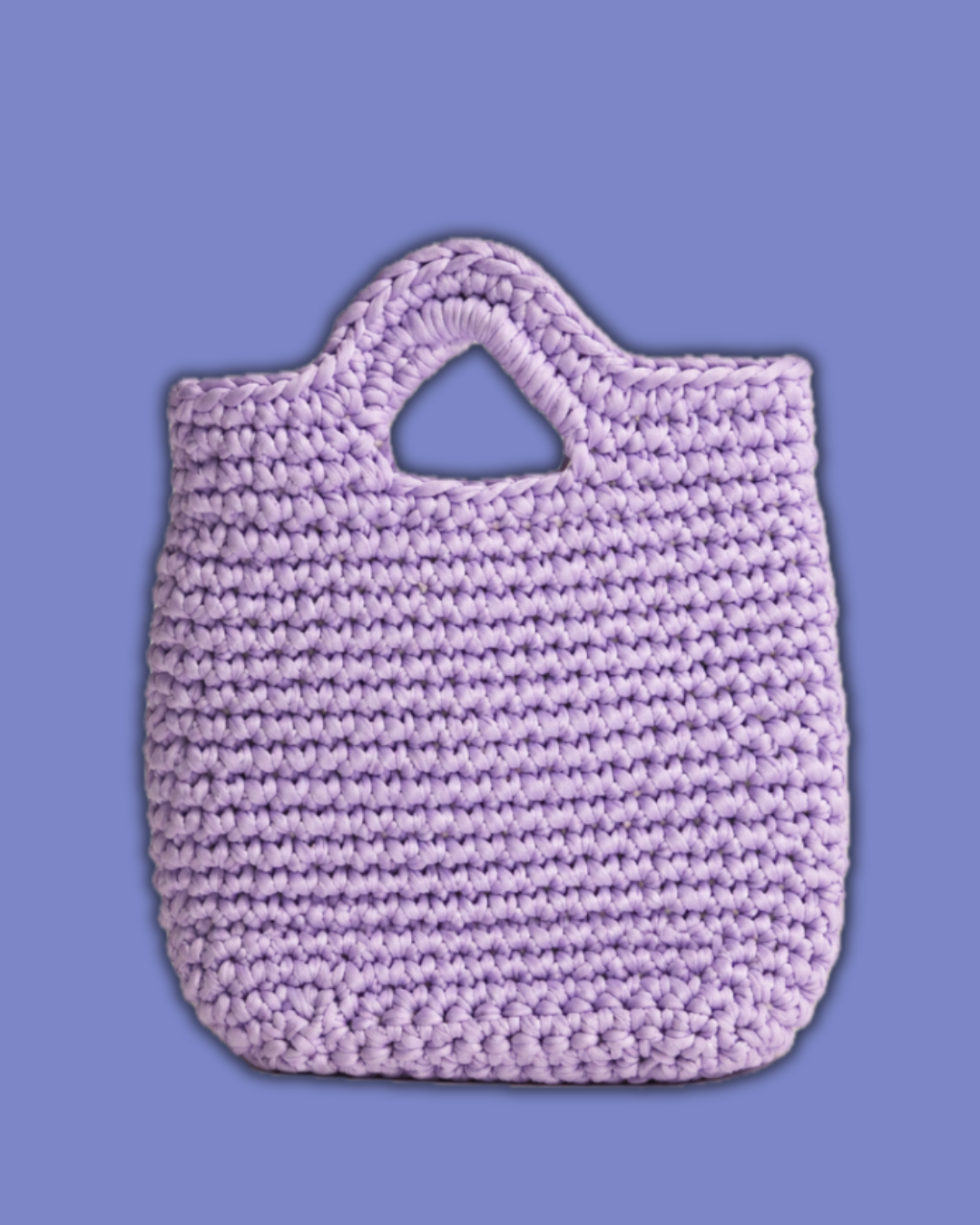 LAVENDER PURPLE BASKET BAG