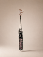 LIP GLOSS BAG CHARM / LIPSTICK HOLDER  (SWAMP GREEN)
