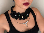 FALLING FABULOUSLY (gothic handmade necklace)
