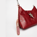 LIP GLOSS BAG CHARM / LIPSTICK HOLDER  (PINK)
