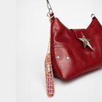 LIP GLOSS BAG CHARM / LIPSTICK HOLDER  (PINK)