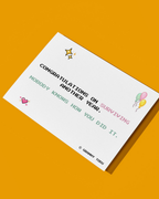CONGRATULATIONS ON SURVIVING BIRTHDAY CARD
