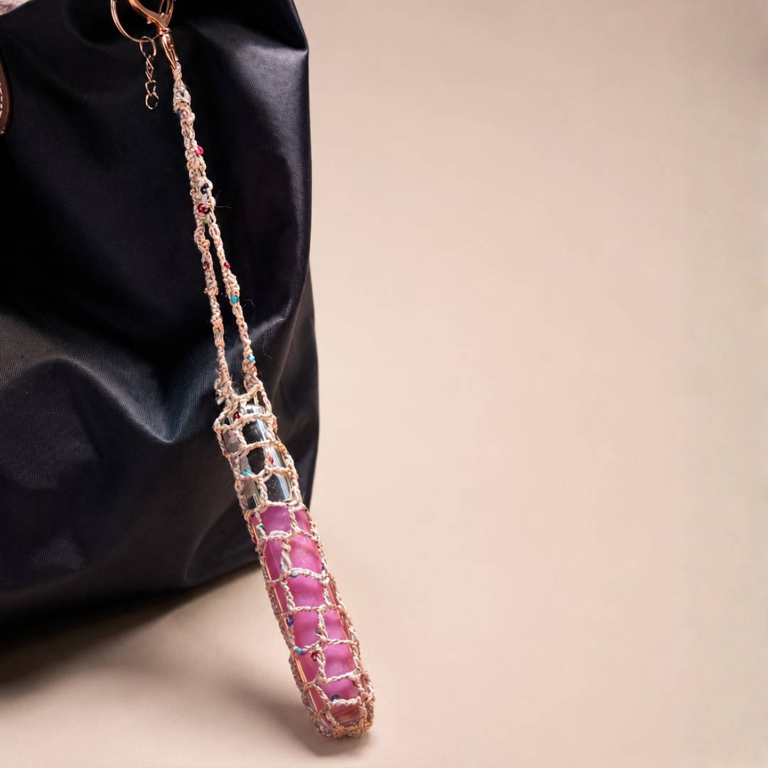 LIP GLOSS BAG CHARM (CREAMY BEIGE)